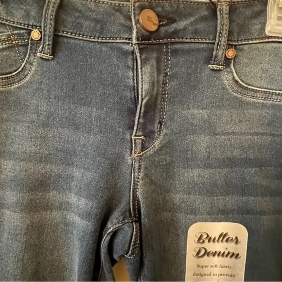 1822 Size 6P Butter Denim Ankle Skinny Jeans - Picture 5 of 8